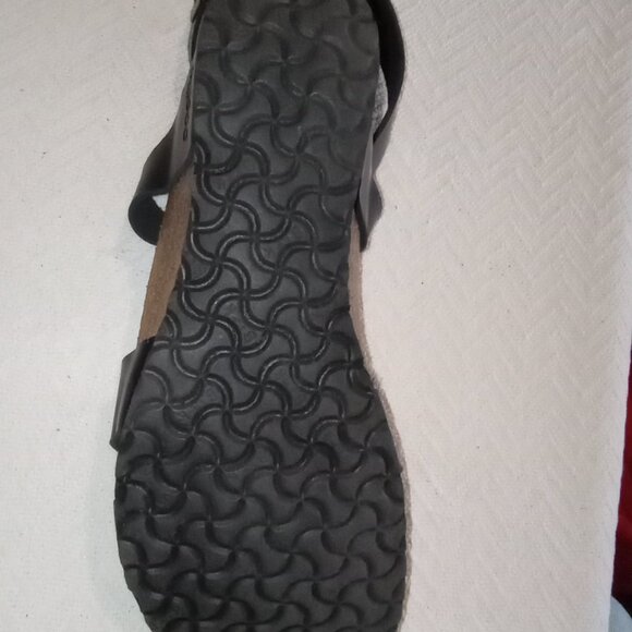 Papillio by Birkenstock Black Leather Women's Ankle Strap Sandals Size 38 - Picture 11 of 12